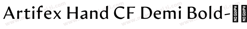 Artifex Hand CF Demi Bold字体转换